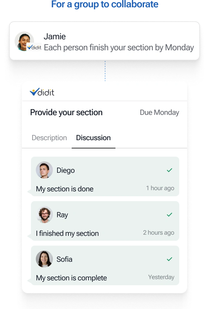 For a group to collaborate